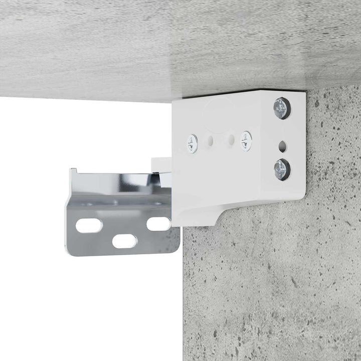 Sengeskab 2 pcs Betongrå 29 x 31,5 x 49 cm Konstrueret træ