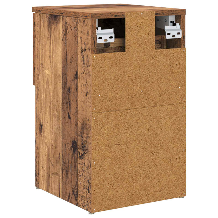 Sengeskab 2 pcs Gammelt træ 29 x 31,5 x 49 cm Konstrueret træ