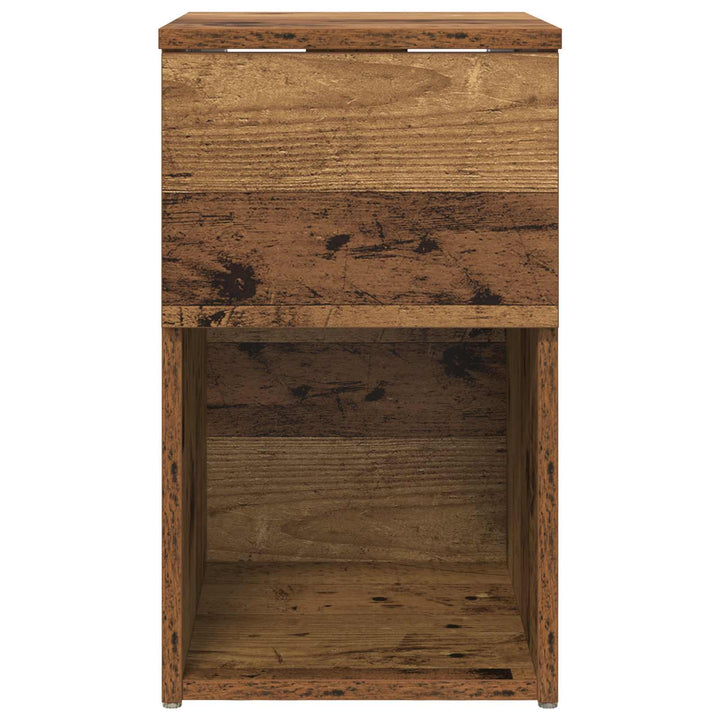 Sengeskab 2 pcs Gammelt træ 29 x 31,5 x 49 cm Konstrueret træ
