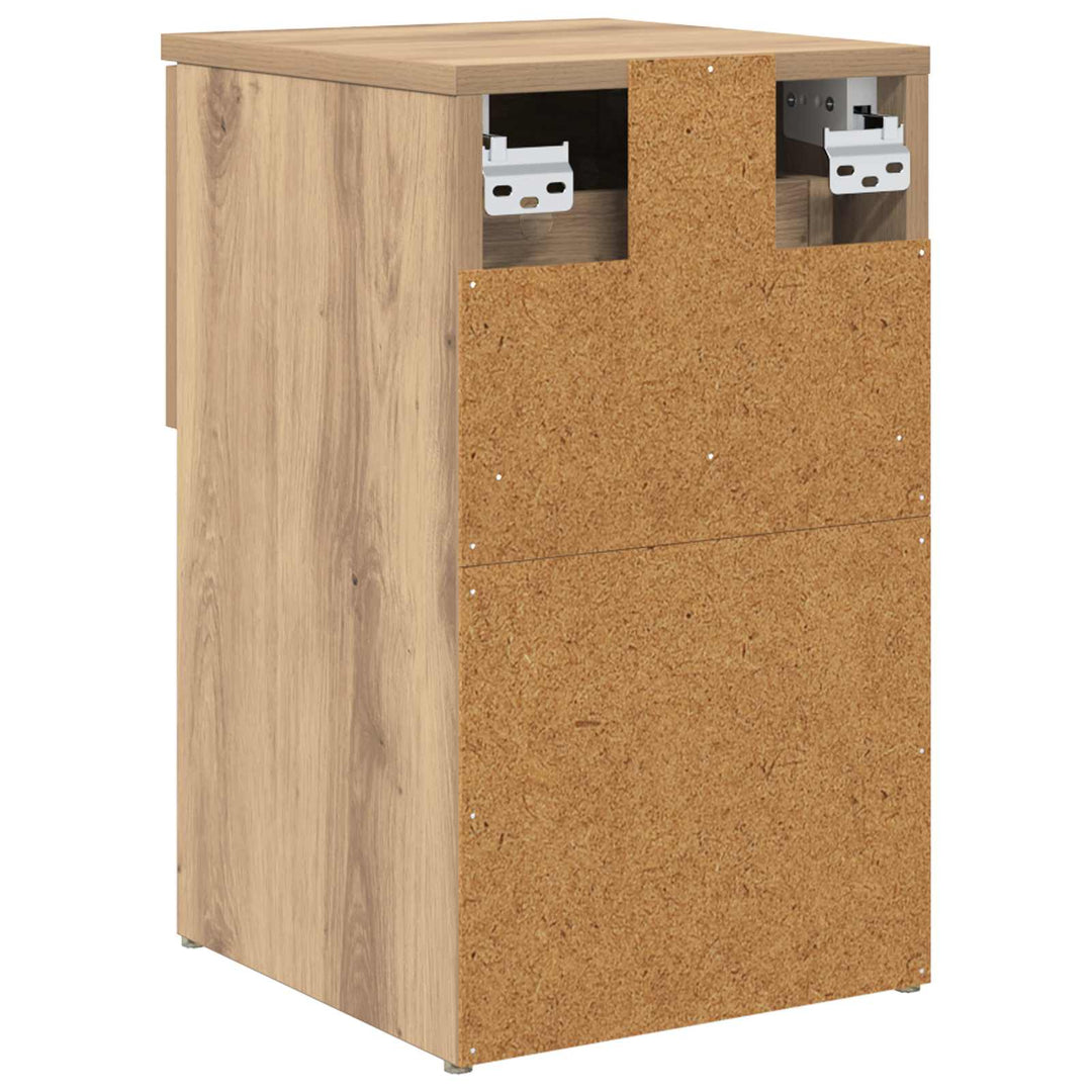 Sengeskab 2 pcs Artisan-eg 29 x 31,5 x 49 cm Konstrueret træ