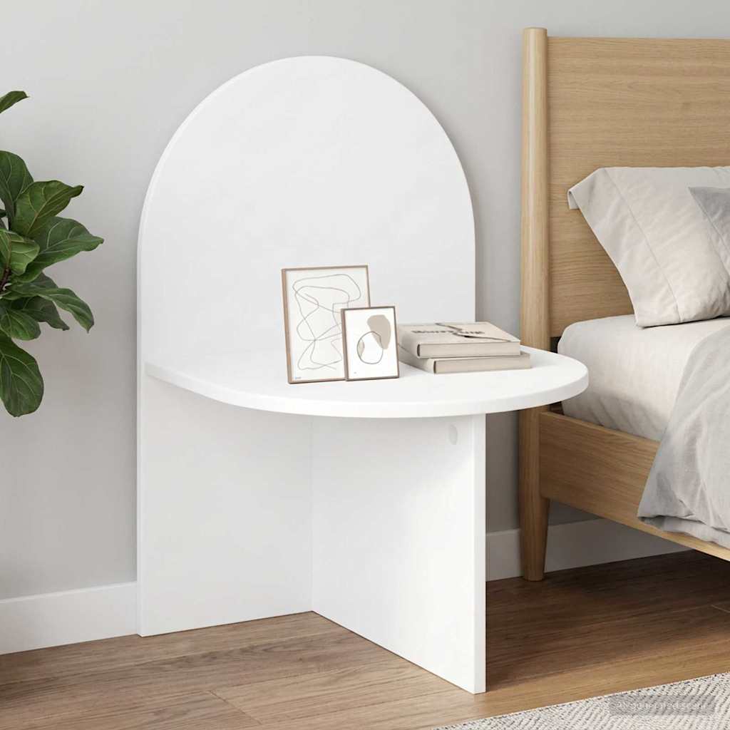 Sengebord 2 pcs Hvid 48 x 49 x 65 cm Konstrueret træ