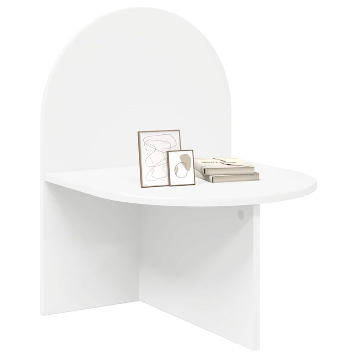 Sengebord 2 pcs Hvid 48 x 49 x 65 cm Konstrueret træ
