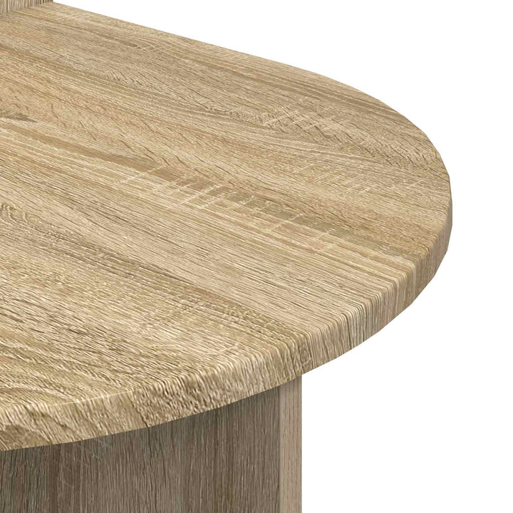 Sengebord 2 pcs Sonoma-eg 48 x 49 x 65 cm Konstrueret træ