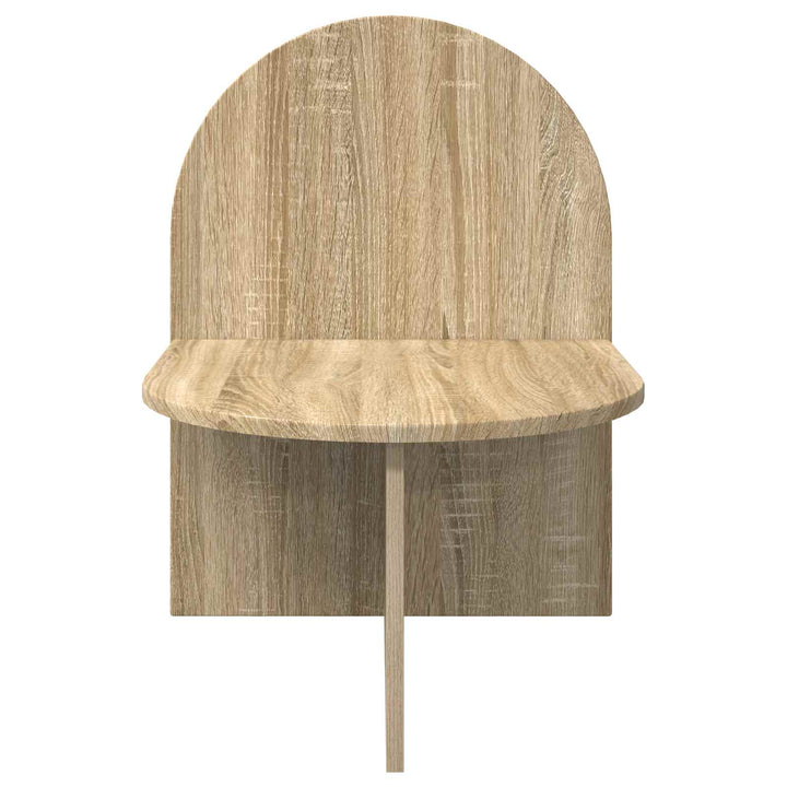 Sengebord 2 pcs Sonoma-eg 48 x 49 x 65 cm Konstrueret træ