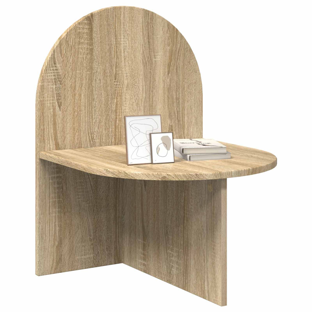 Sengebord 2 pcs Sonoma-eg 48 x 49 x 65 cm Konstrueret træ