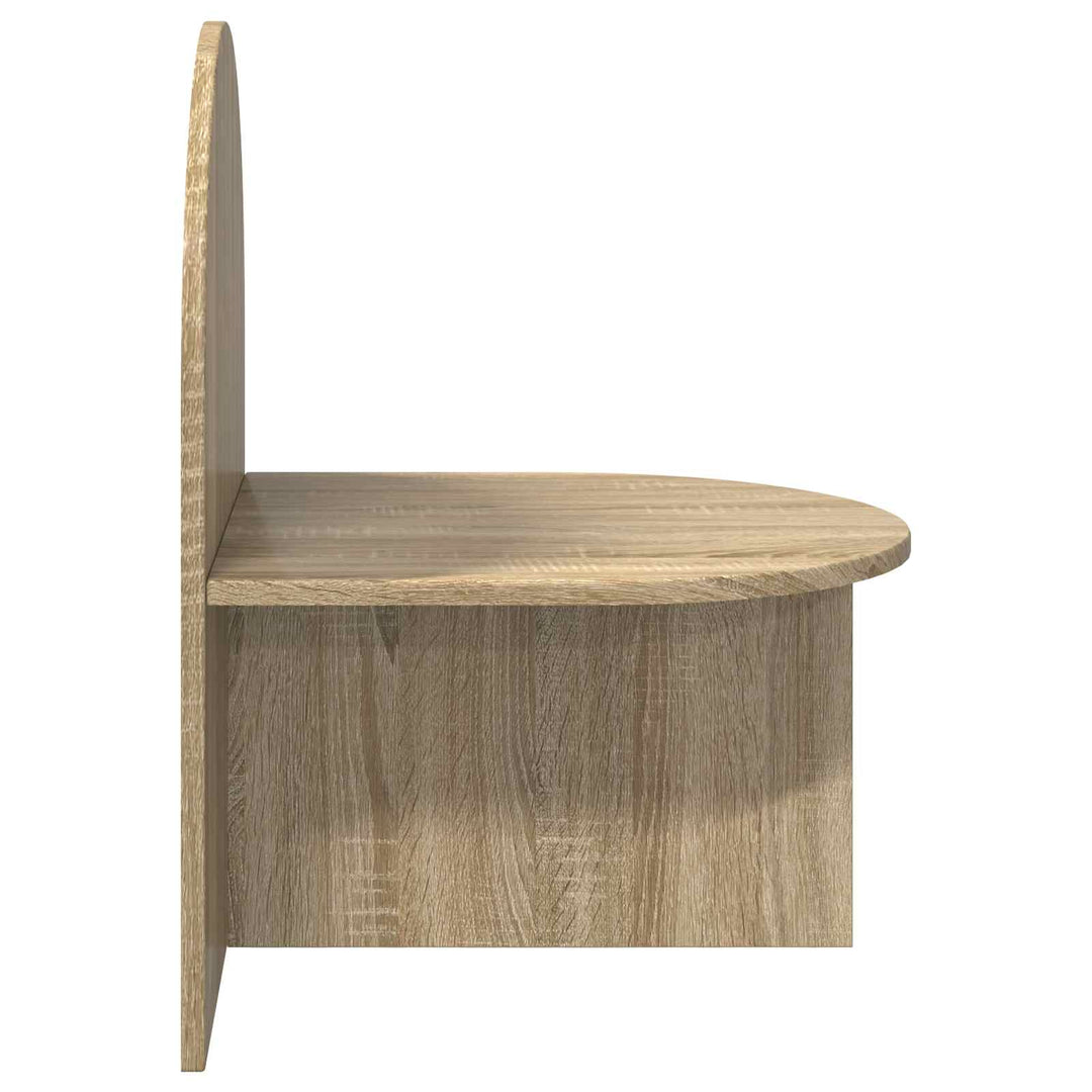 Sengebord 2 pcs Sonoma-eg 48 x 49 x 65 cm Konstrueret træ