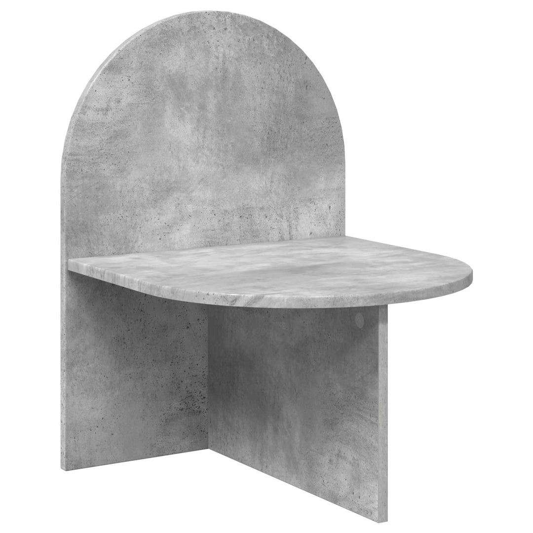 Sengebord 2 pcs Betongrå 48 x 49 x 65 cm Konstrueret træ