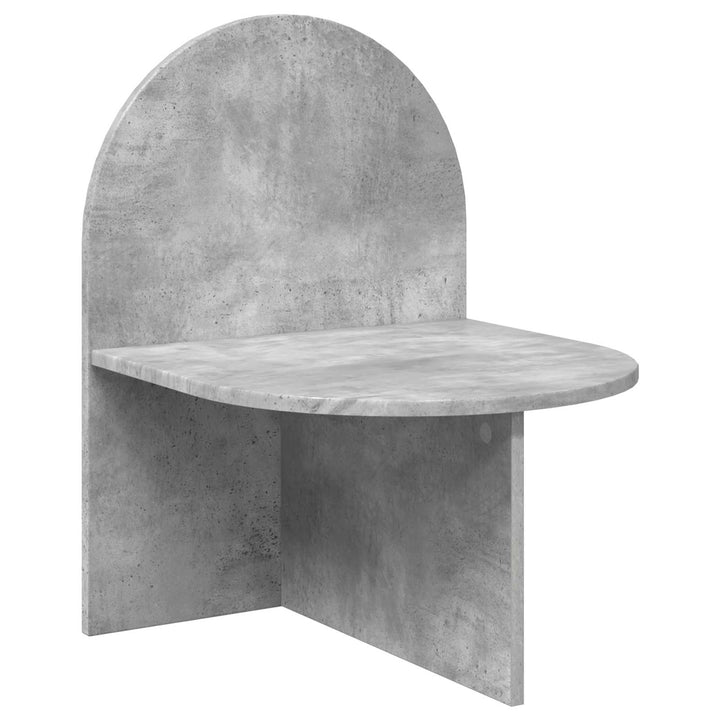 Sengebord 2 pcs Betongrå 48 x 49 x 65 cm Konstrueret træ