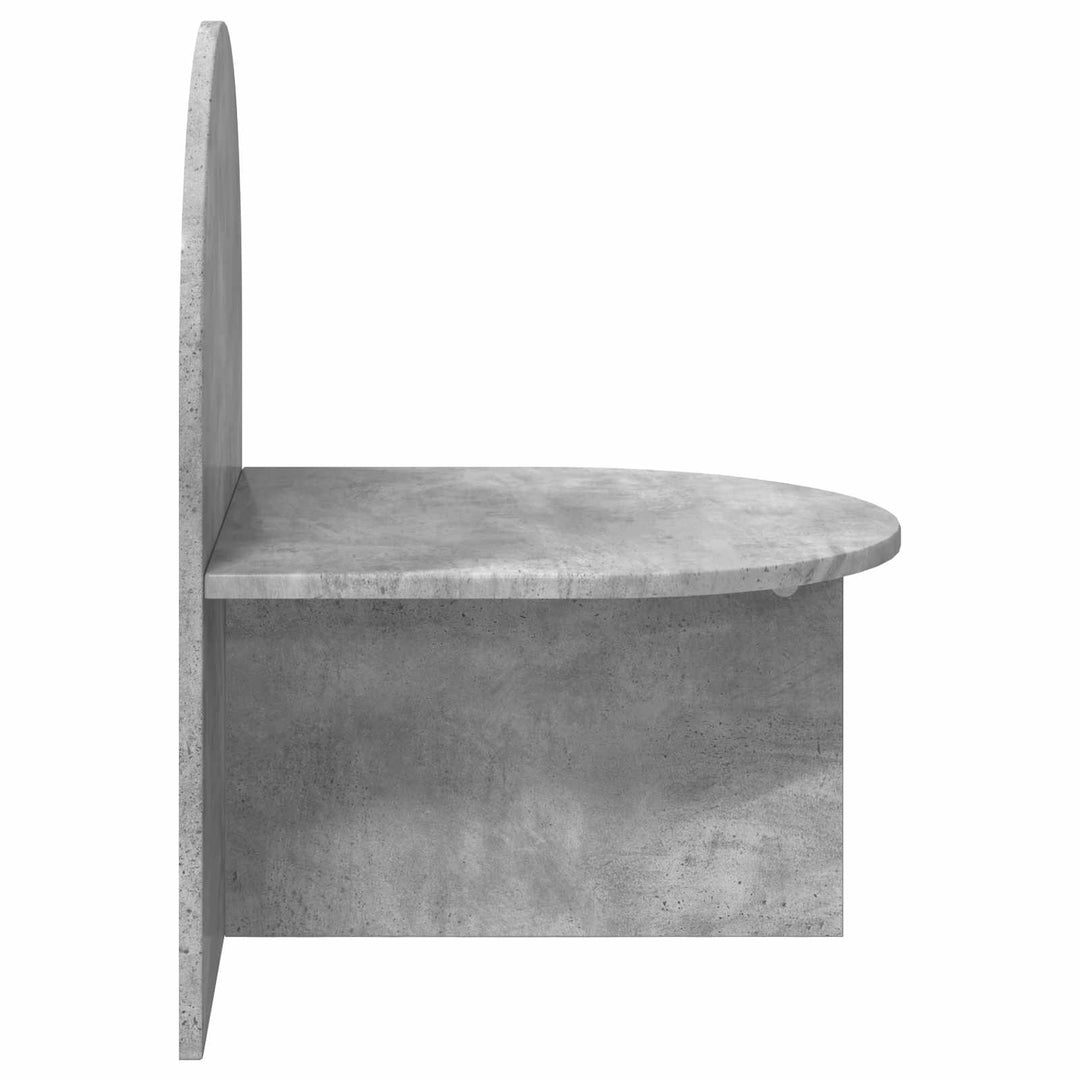 Sengebord 2 pcs Betongrå 48 x 49 x 65 cm Konstrueret træ