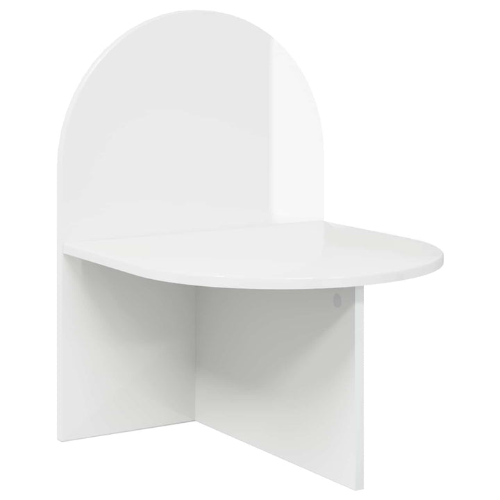 Sengebord 2 pcs Hvid højglans 48 x 49 x 65 cm Konstrueret træ