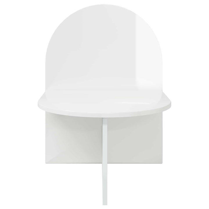 Sengebord 2 pcs Hvid højglans 48 x 49 x 65 cm Konstrueret træ
