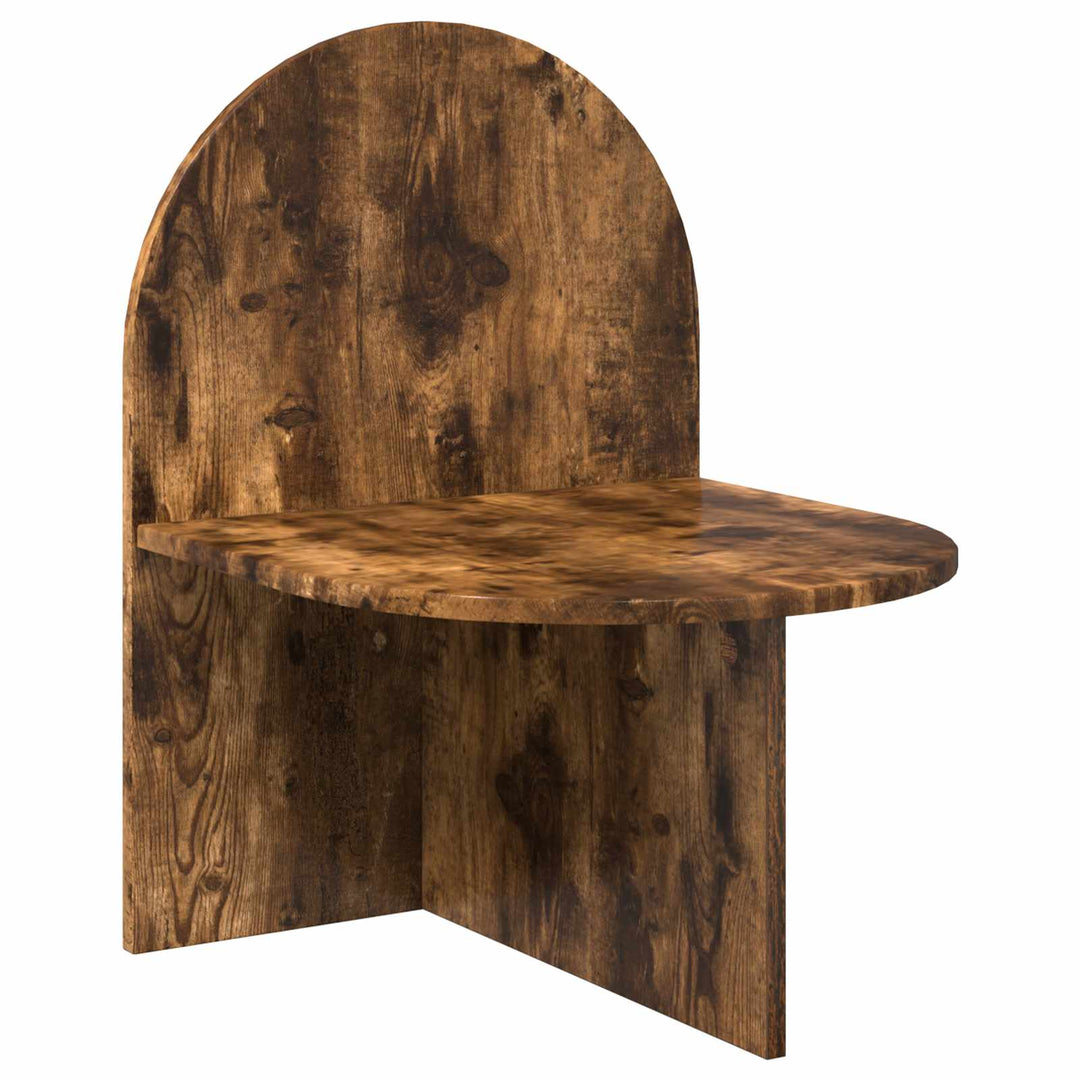 Sengebord 2 pcs Røget eg 48 x 49 x 65 cm Konstrueret træ