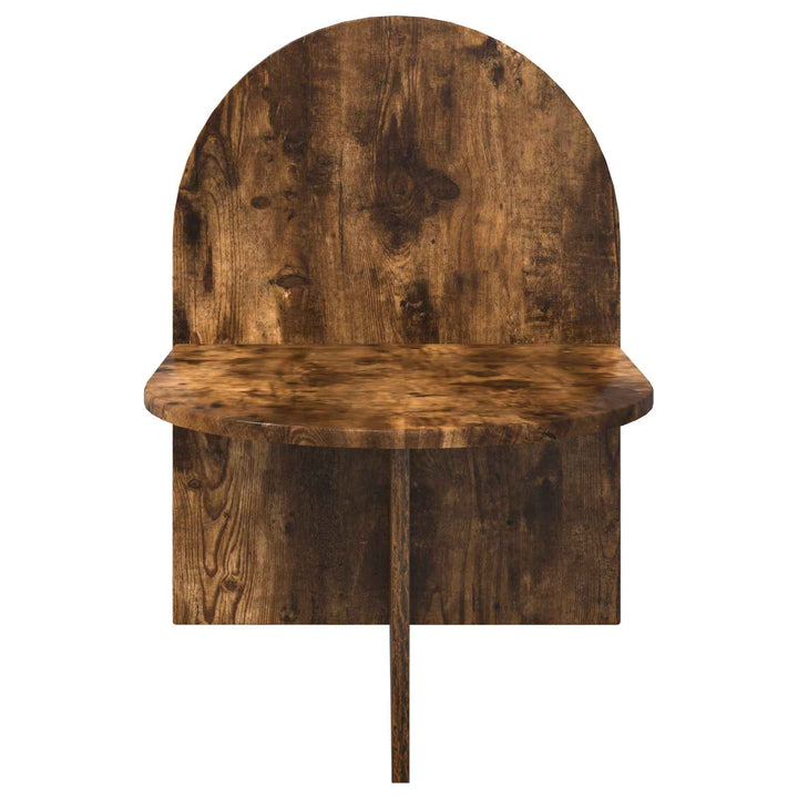 Sengebord 2 pcs Røget eg 48 x 49 x 65 cm Konstrueret træ