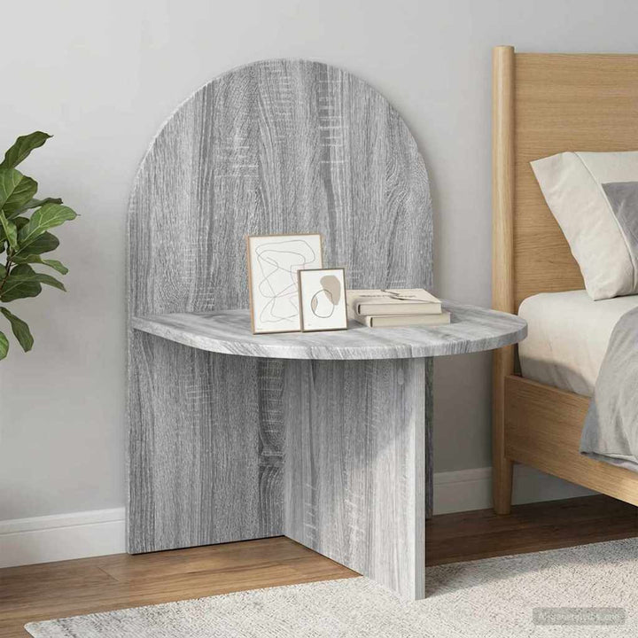 Sengebord 2 pcs Grå sonoma-eg 48 x 49 x 65 cm Konstrueret træ