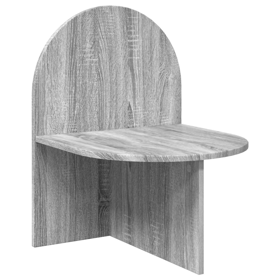 Sengebord 2 pcs Grå sonoma-eg 48 x 49 x 65 cm Konstrueret træ