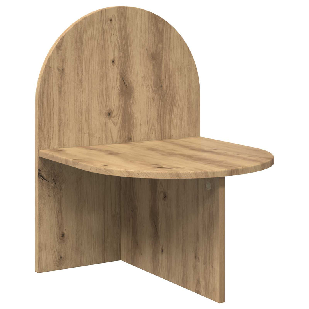 Sengebord 2 pcs Artisan-eg 48 x 49 x 65 cm Konstrueret træ