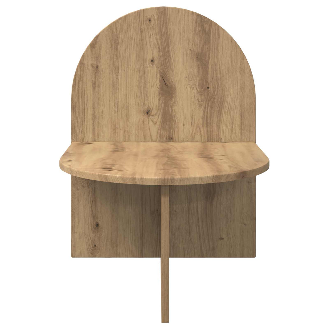 Sengebord 2 pcs Artisan-eg 48 x 49 x 65 cm Konstrueret træ
