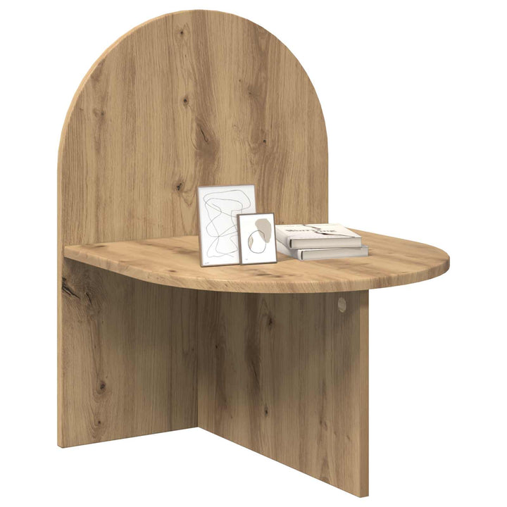 Sengebord 2 pcs Artisan-eg 48 x 49 x 65 cm Konstrueret træ