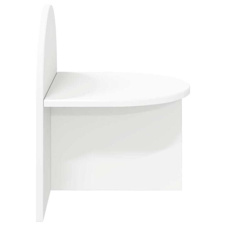Sengebord Hvid 40 x 35,5 x 45,5 cm Konstrueret træ