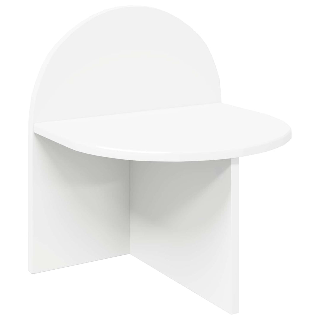 Sengebord 2 pcs Hvid 40 x 35,5 x 45,5 cm Konstrueret træ