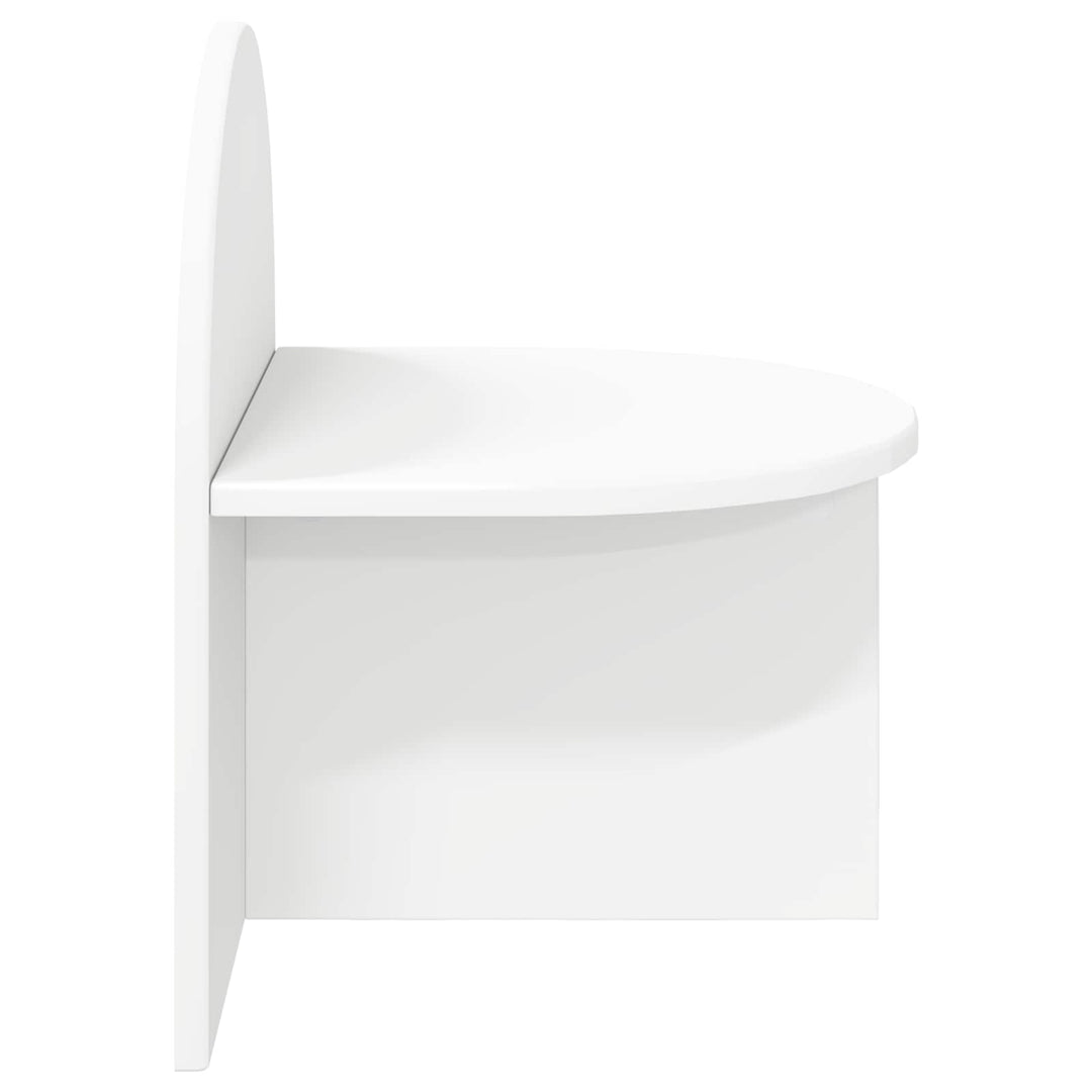 Sengebord 2 pcs Hvid 40 x 35,5 x 45,5 cm Konstrueret træ