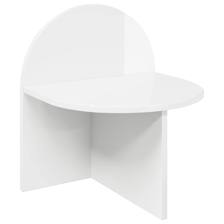 Sengebord 2 pcs Hvid højglans 40 x 35,5 x 45,5 cm