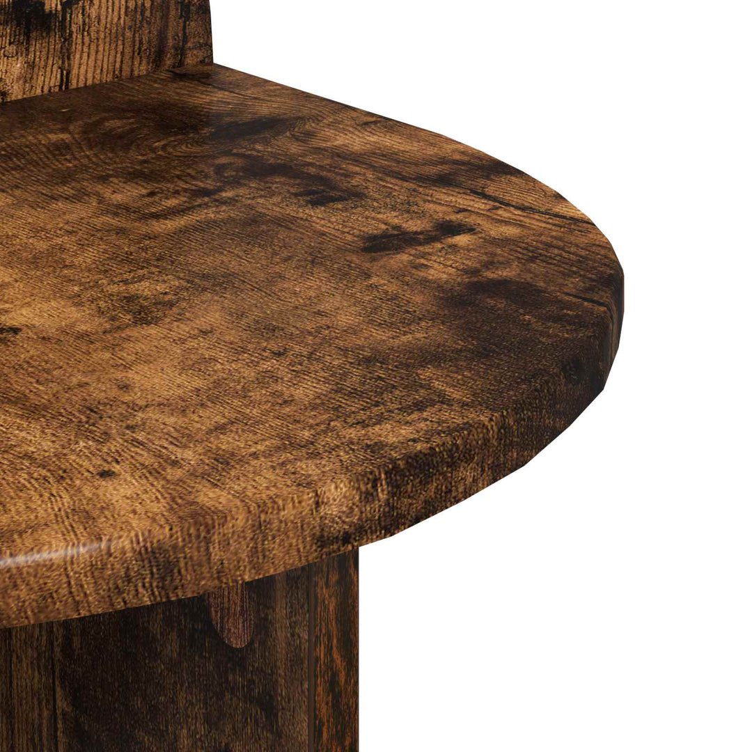 Sengebord 2 pcs Røget eg 40 x 35,5 x 45,5 cm Konstrueret træ