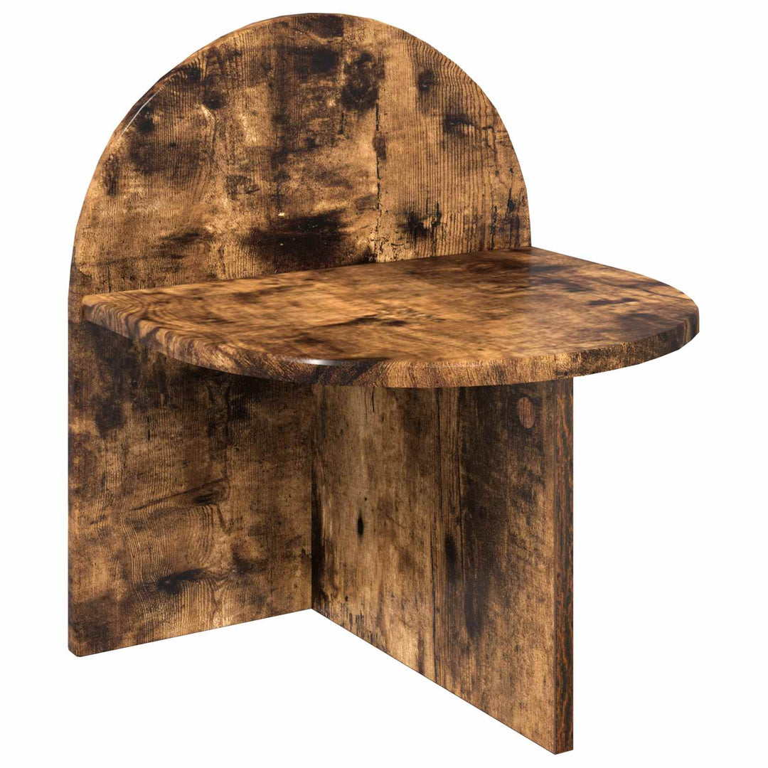 Sengebord 2 pcs Røget eg 40 x 35,5 x 45,5 cm Konstrueret træ
