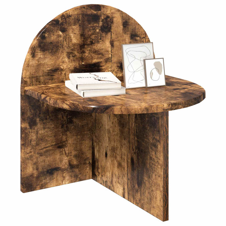 Sengebord 2 pcs Røget eg 40 x 35,5 x 45,5 cm Konstrueret træ