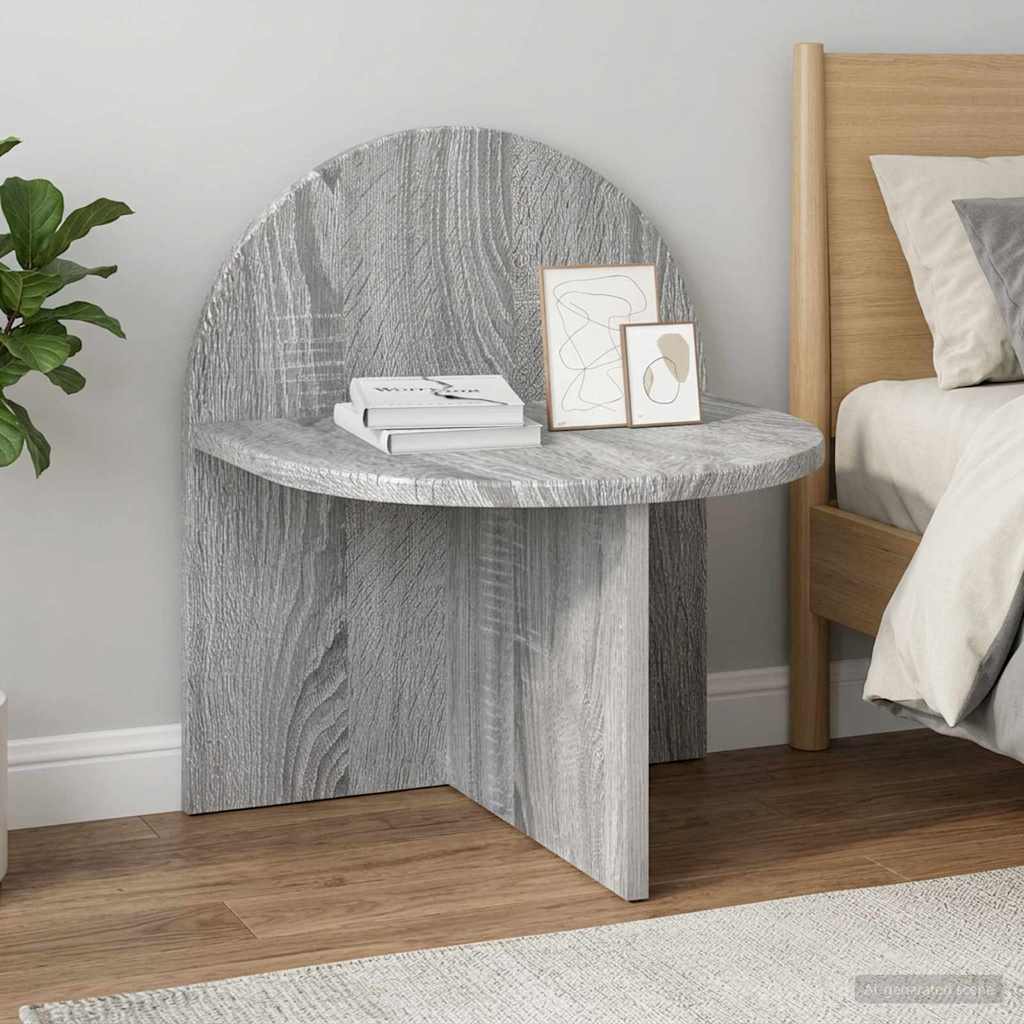 Sengebord 2 pcs Grå sonoma-eg 40 x 35,5 x 45,5 cm