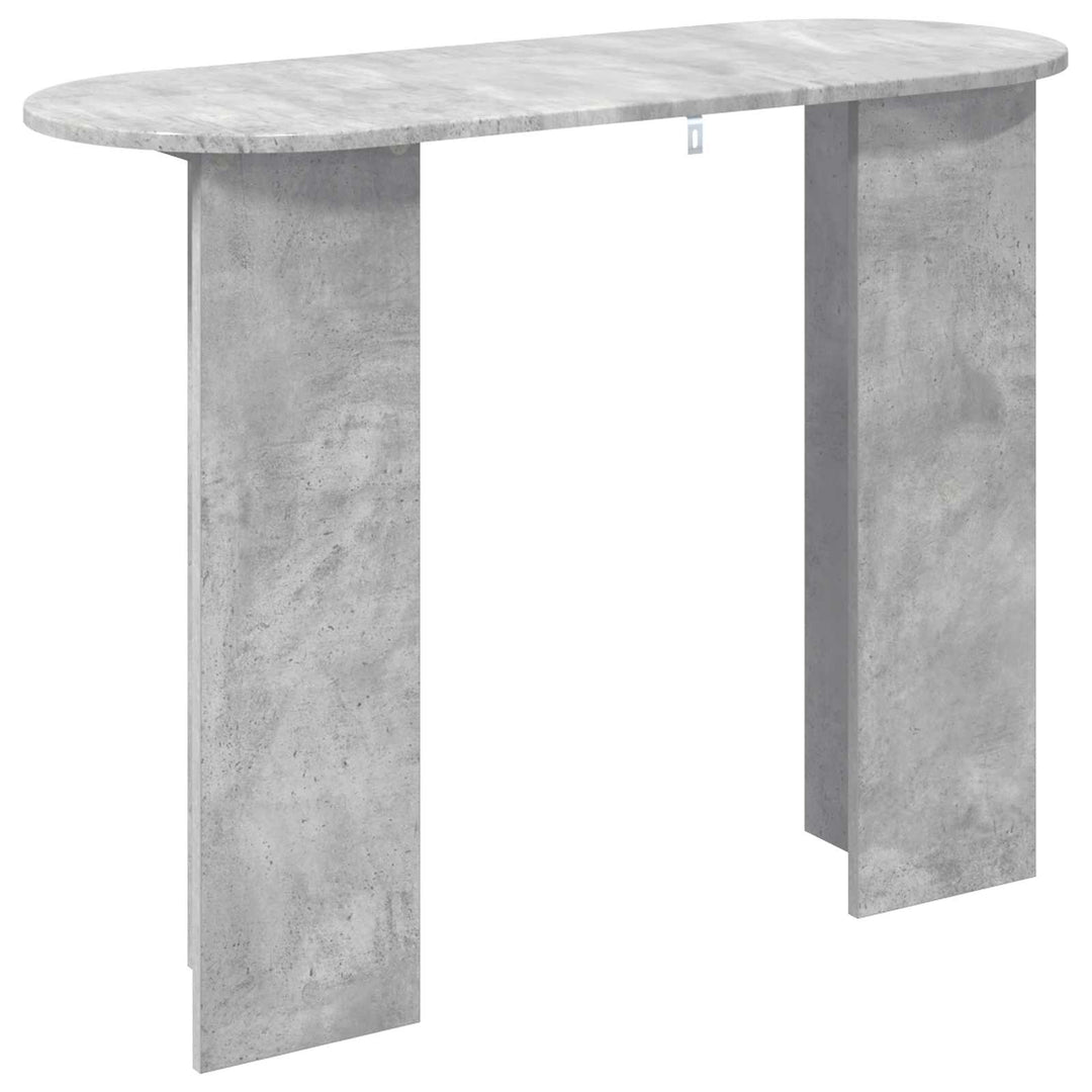 Konsolbord Betongrå 100 x 39,5 x 75 cm Konstrueret træ