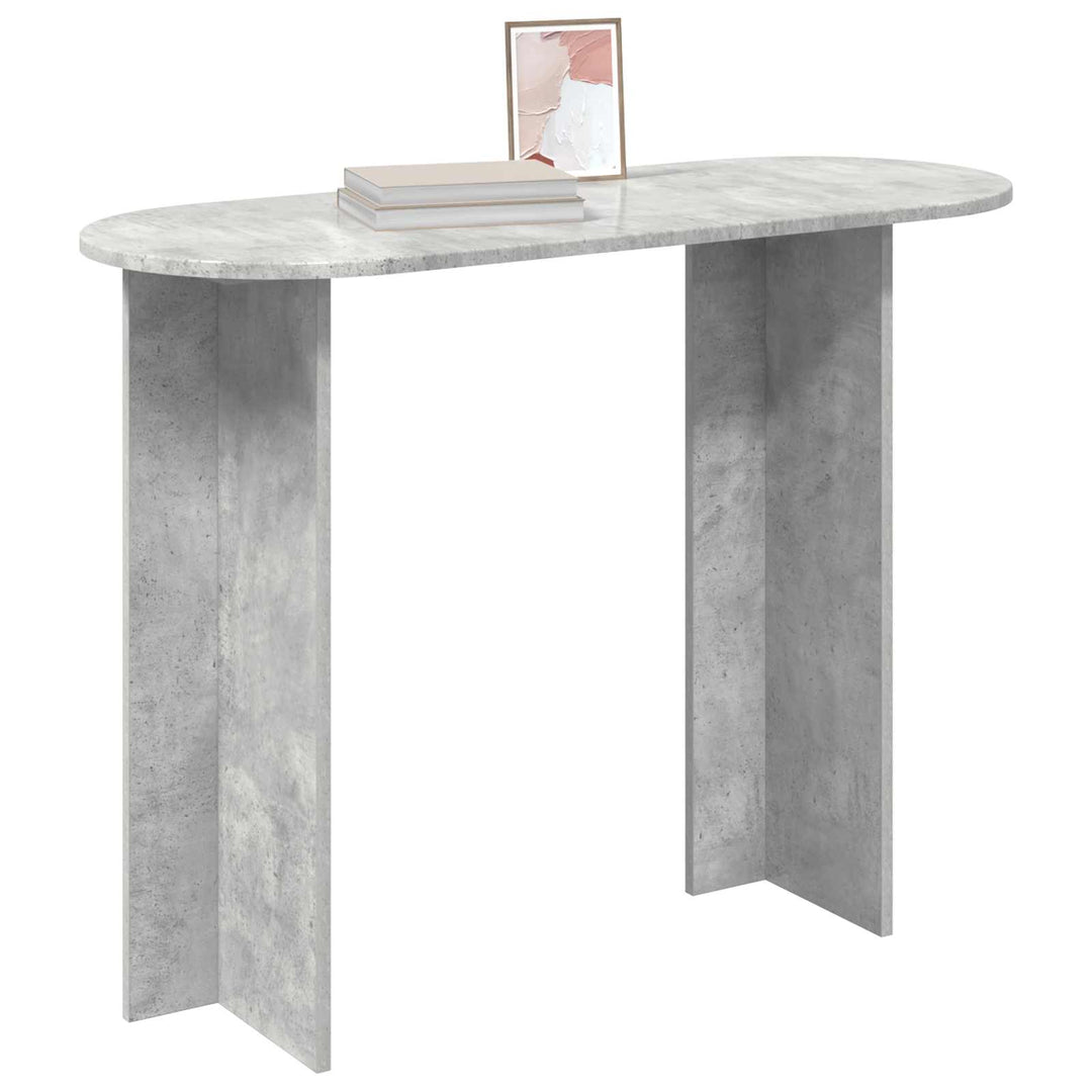 Konsolbord Betongrå 100 x 39,5 x 75 cm Konstrueret træ