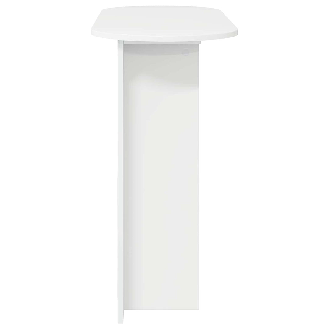 Konsolbord Hvid højglans 100 x 39,5 x 75 cm Konstrueret træ