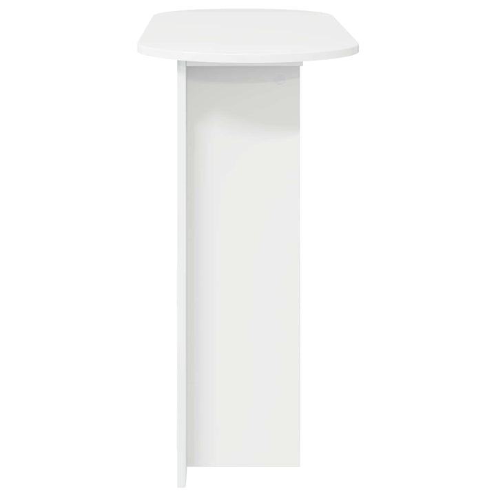Konsolbord Hvid højglans 100 x 39,5 x 75 cm Konstrueret træ