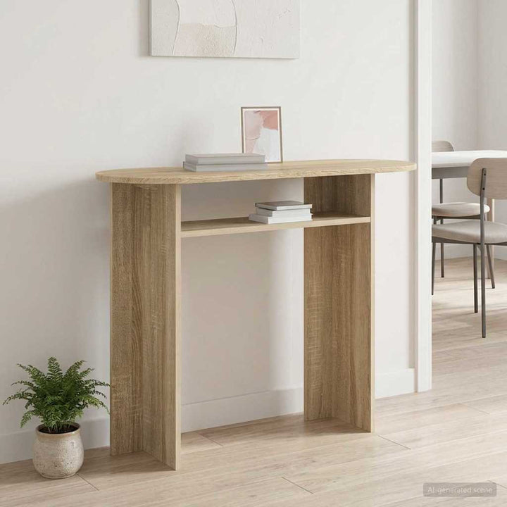 Konsolbord Sonoma-eg 100 x 39,5 x 75 cm Konstrueret træ