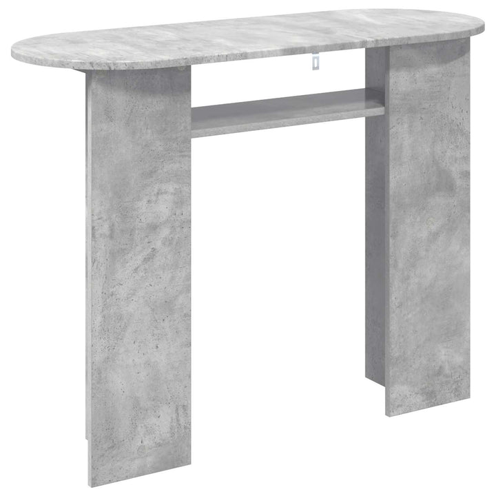 Konsolbord Betongrå 100 x 39,5 x 75 cm Konstrueret træ