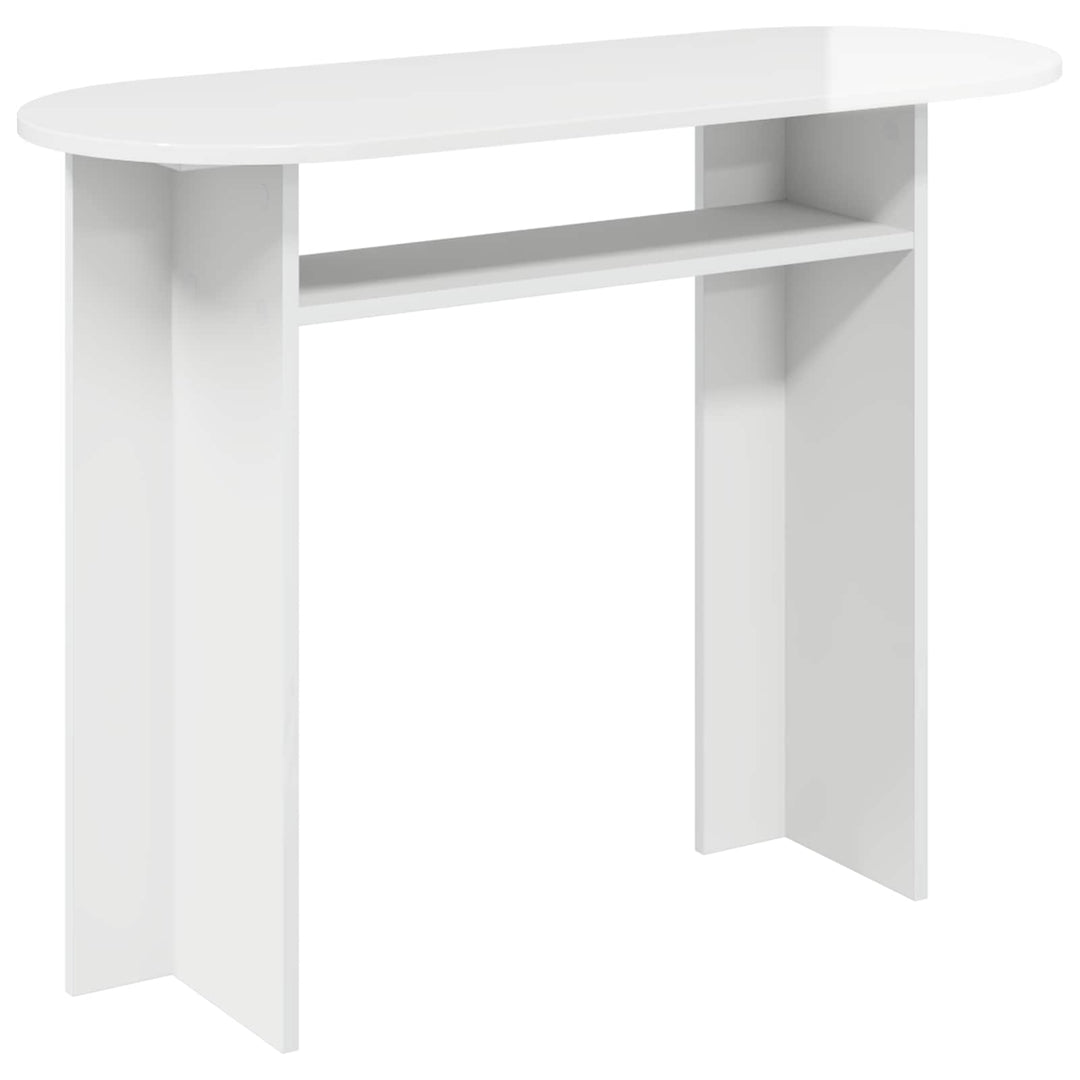 Konsolbord Hvid højglans 100 x 39,5 x 75 cm Konstrueret træ