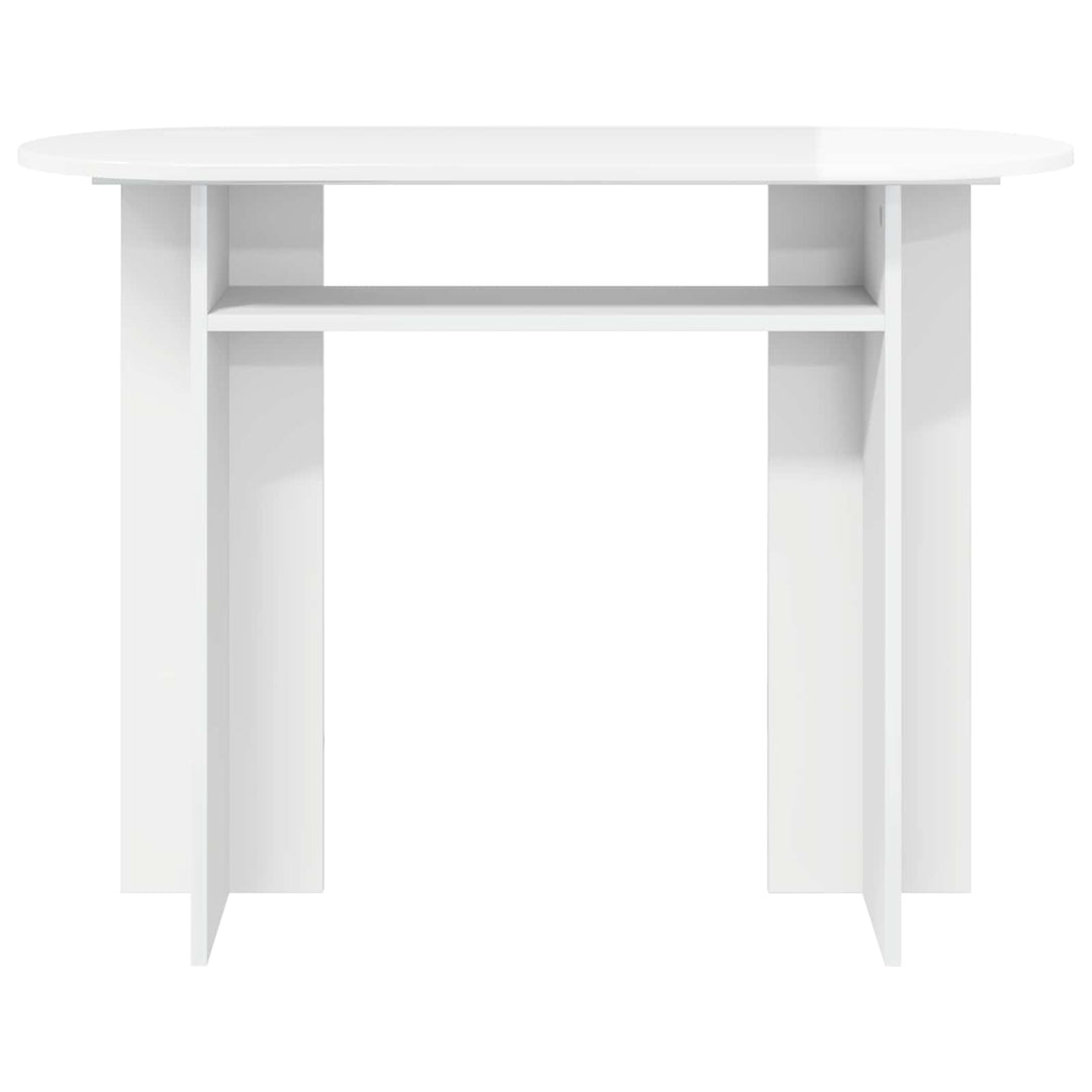Konsolbord Hvid højglans 100 x 39,5 x 75 cm Konstrueret træ