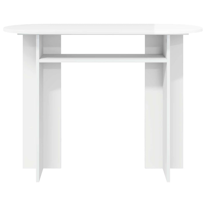Konsolbord Hvid højglans 100 x 39,5 x 75 cm Konstrueret træ