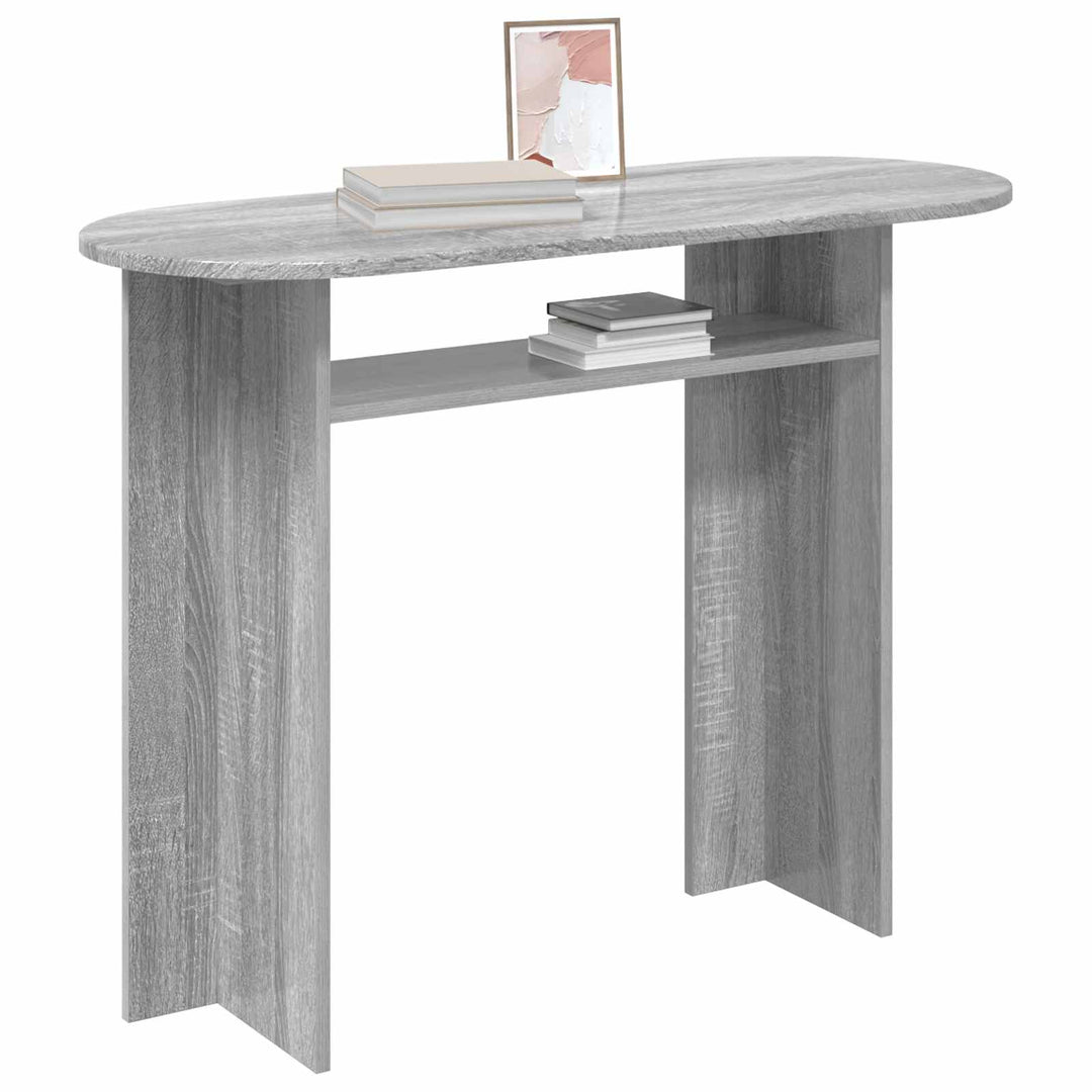 Konsolbord Grå sonoma-eg 100 x 39,5 x 75 cm Konstrueret træ