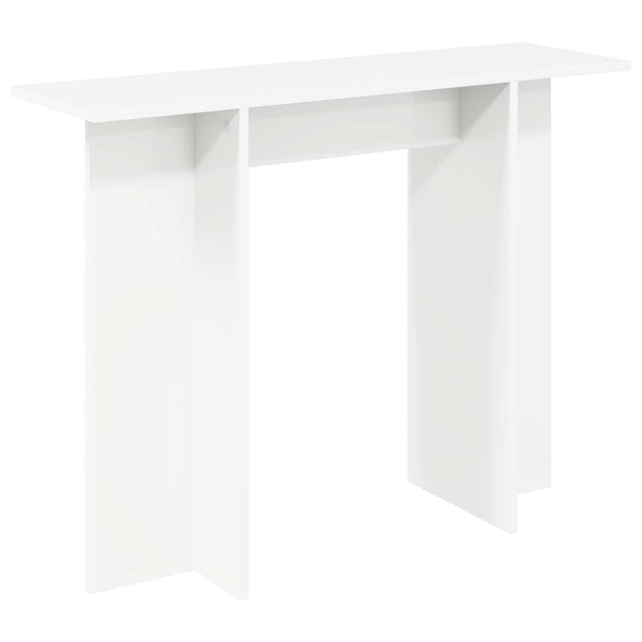 Konsolbord Hvid 100 x 30 x 75 cm Konstrueret træ