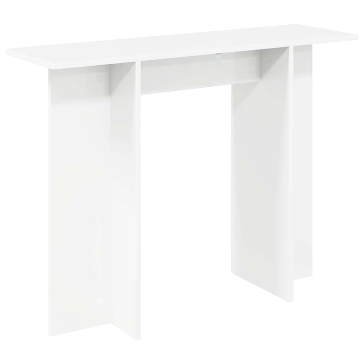 Konsolbord Hvid 100 x 30 x 75 cm Konstrueret træ