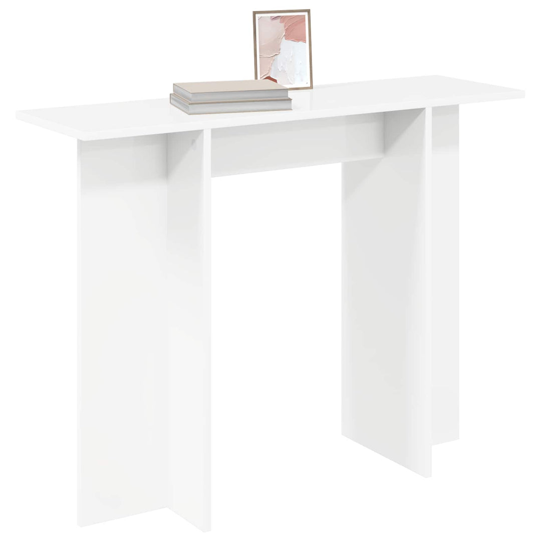Konsolbord Hvid 100 x 30 x 75 cm Konstrueret træ