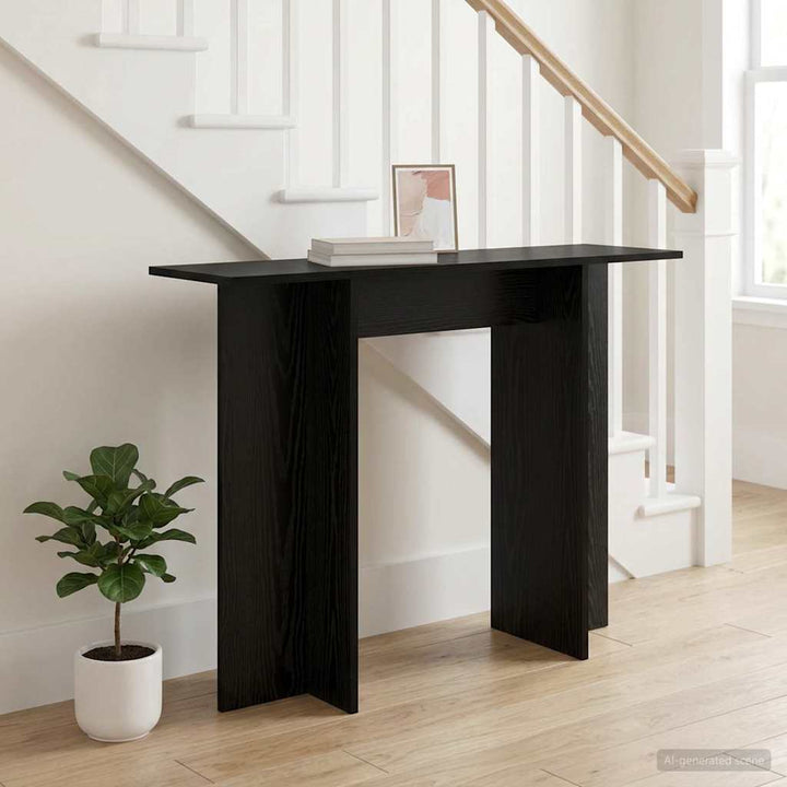 Konsolbord Sort eg 100 x 30 x 75 cm Konstrueret træ