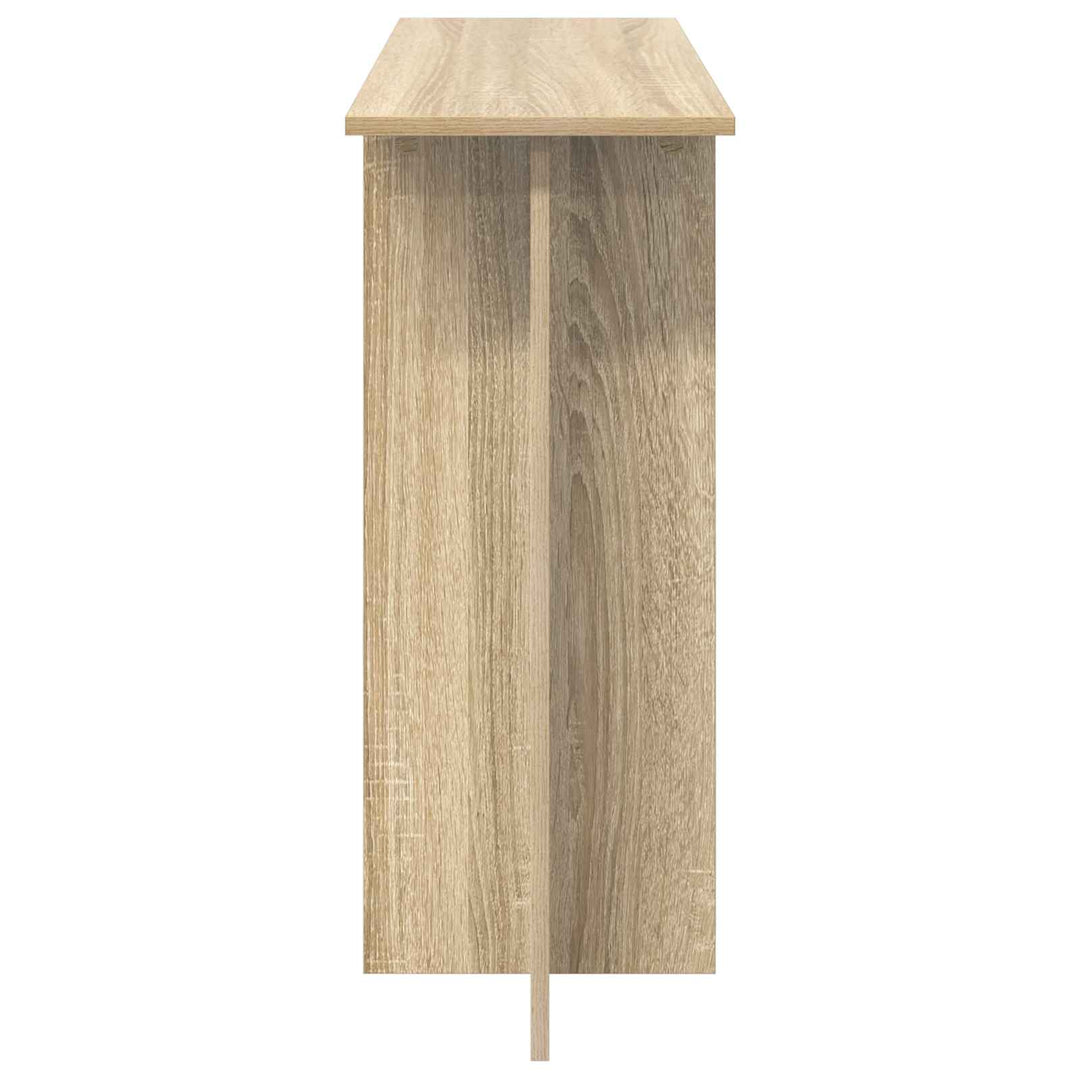 Konsolbord Sonoma-eg 100 x 30 x 75 cm Konstrueret træ