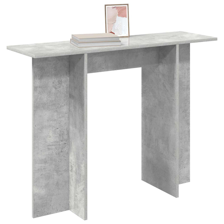 Konsolbord Betongrå 100 x 30 x 75 cm Konstrueret træ