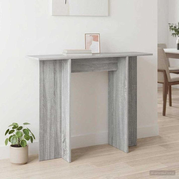 Konsolbord Grå sonoma-eg 100 x 30 x 75 cm Konstrueret træ