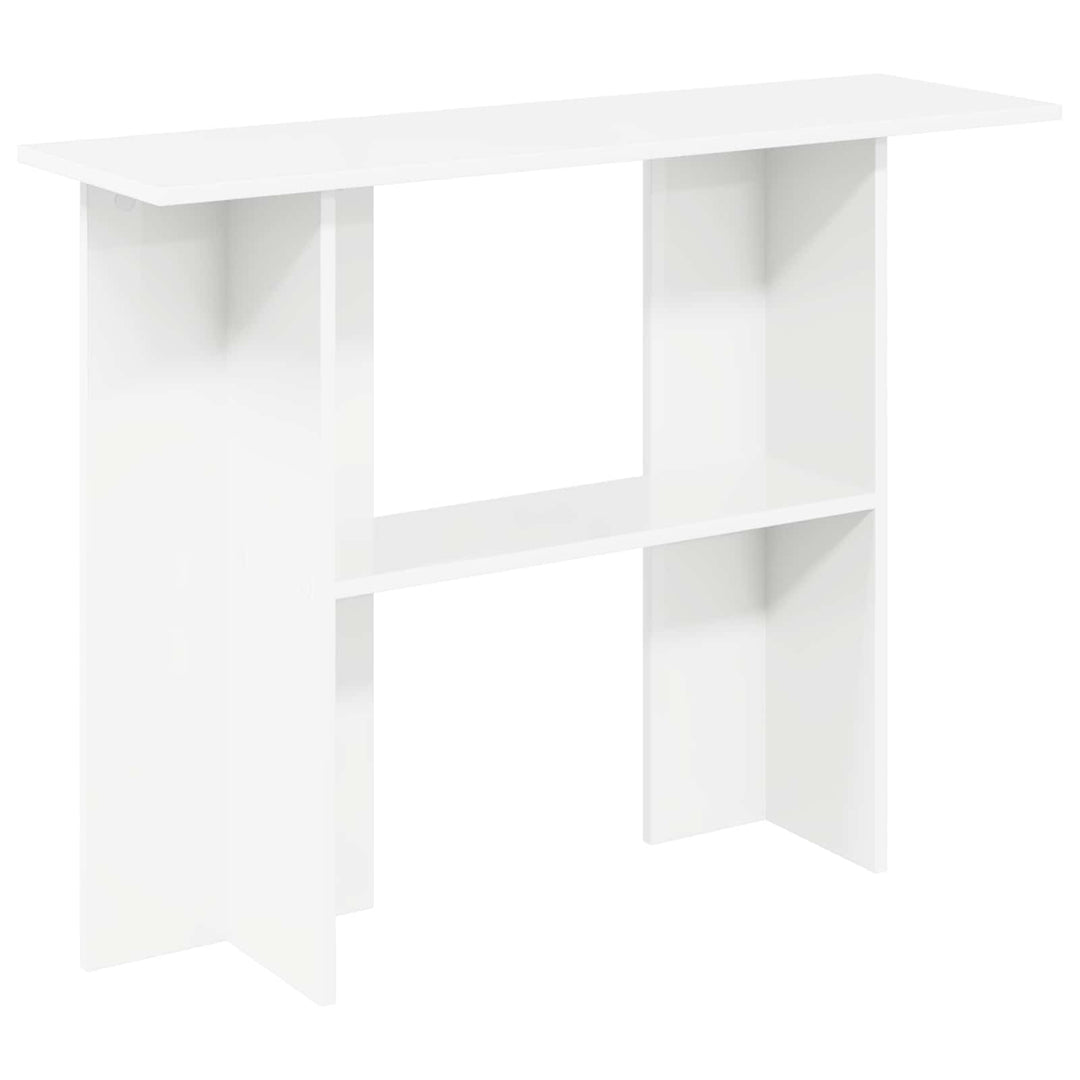 Konsolbord Hvid 100 x 30 x 75 cm Konstrueret træ