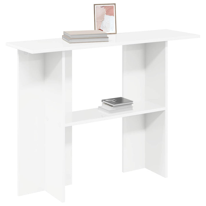 Konsolbord Hvid 100 x 30 x 75 cm Konstrueret træ