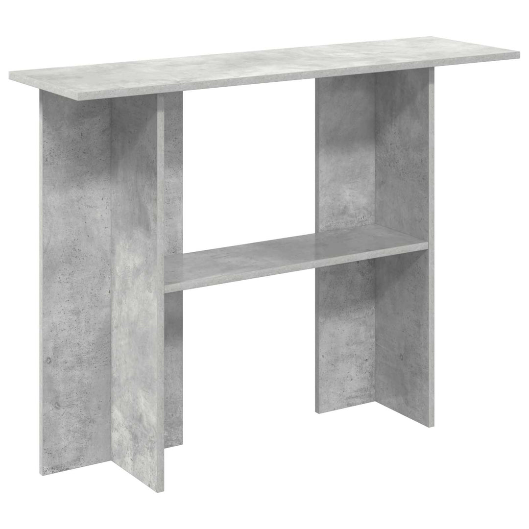 Konsolbord Betongrå 100 x 30 x 75 cm Konstrueret træ